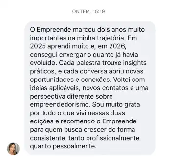 Depoimento de participante 1